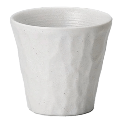 和食器 ロックカップ 白伊賀マット焼酎カップ-金正陶器株式会社