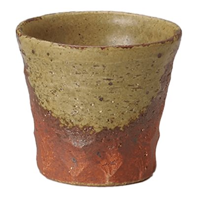 和食器 ロックカップ 黄瀬戸吹き面取カップ-金正陶器株式会社