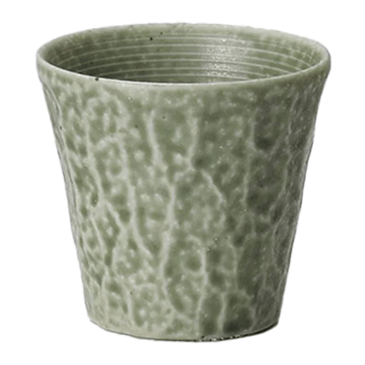 Japanese Tableware Rock Cup Green Iraho Shochu Cup-Kinsho Pottery Co., Ltd.