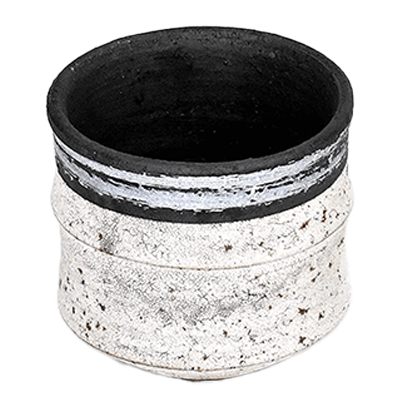 Japanese Tableware Rock Cup Gourmet Style Sabi-maki Ginsai Kiritachi Plenty Bowl-Kinsho Pottery Co., Ltd.