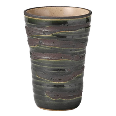 和食器 フリーカップ 織部ビアカップ-金正陶器株式会社