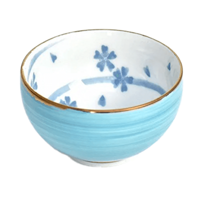 和食器 湯呑・煎茶・抹茶碗 口金煎茶ブルー-金正陶器株式会社