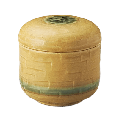 和食器 むし碗 黄瀬戸削り夏目-金正陶器株式会社