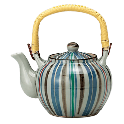 和食器 急須・ポット 三色十草6号 土瓶-金正陶器株式会社