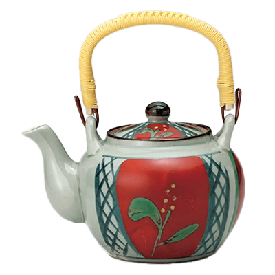 和食器 急須・ポット 赤絵間取6号 土瓶-金正陶器株式会社