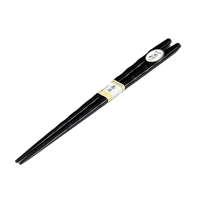 和食器 箸 先角彫刻木箸 黒檀仕上-金正陶器株式会社