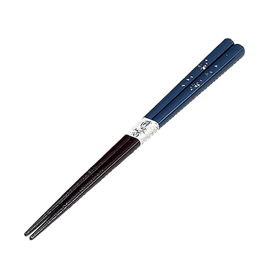 Japanese tableware chopsticks cherry blossom blue wooden chopsticks-Kinsho Pottery Co., Ltd.
