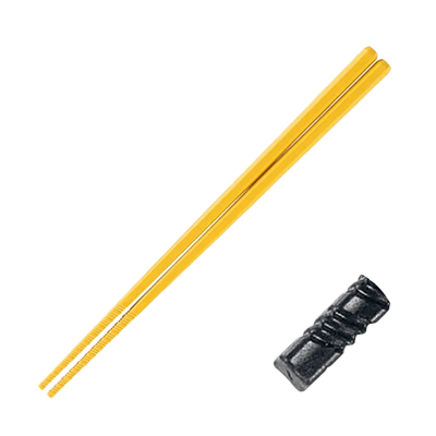 Japanese Tableware Chopsticks 21cm Menou Chopsticks Yellow Ramen Chopsticks-Kinsho Pottery Co., Ltd.