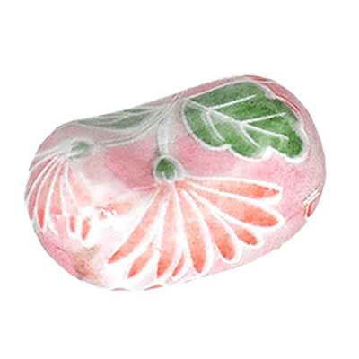 Japanese Tableware Chopstick Rest Custom Pattern Kimono Red Mame Chopstick Rest-Kinsho Pottery Co., Ltd.