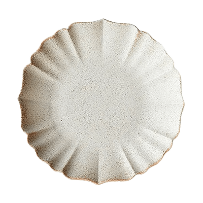 洋食器 丸型プレート グルメスタイル ロータス18cmラウンドプレート ホワイト-金正陶器株式会社