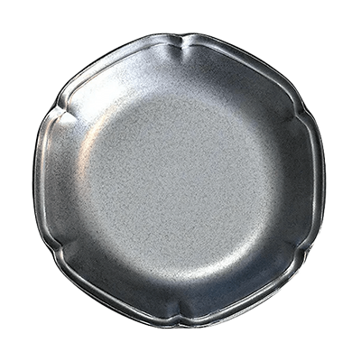 Western tableware round plate gourmet style noir 14cm plate-Kinsho Pottery Co., Ltd.