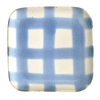 洋食器 角型プレート グルメスタイル ほのかブループレート (小)-金正陶器株式会社