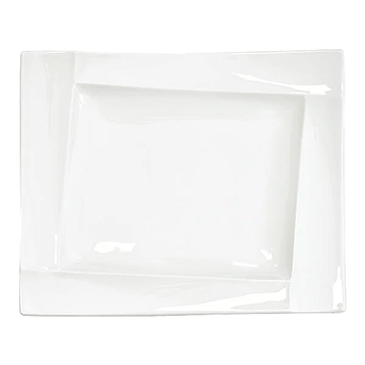 Western Tableware Square Plate Gourmet Style Isola 30 Rectangular Plate-Kinsho Pottery Co., Ltd.