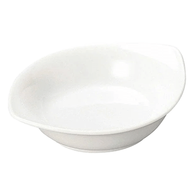 Western tableware deformed plate Almond medium-Kinsho Pottery Co., Ltd.