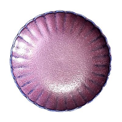 Western Tableware Deformed Plate Gourmet Style Violet Chrysanthemum Shape 3.5 Plate-Kinsho Pottery Co., Ltd.