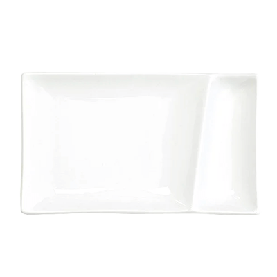 Western Tableware Divider Plate Gourmet Style Isola Bread Plate-Kinsho Pottery Co., Ltd.