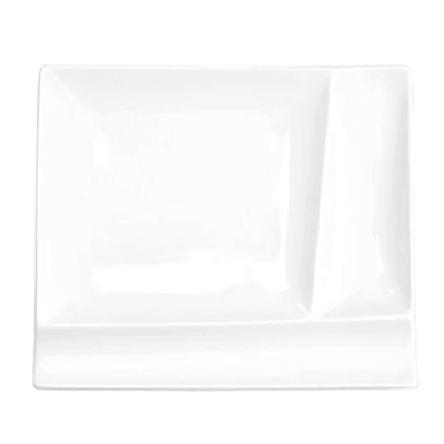 Western Tableware Divider Plate Gourmet Style Isola Palette Plate M-Kinsho Pottery Co., Ltd.