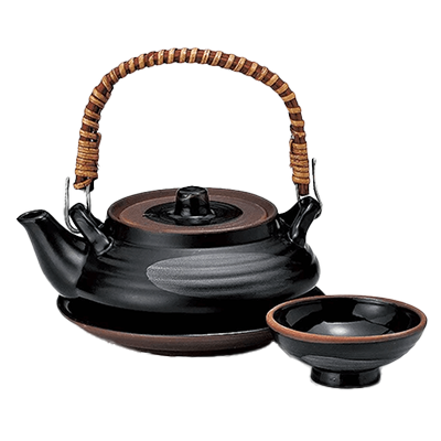 Japanese Tableware Dobinmushi Tenmoku Hiramaru Dobinmushi Heat Resistant-Kinsho Pottery Co., Ltd.