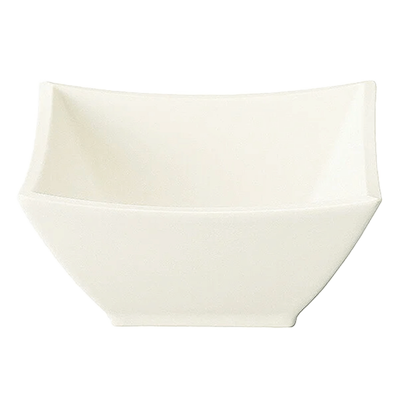 Western tableware square bowl Karma Snow White-Kinsho Pottery Co., Ltd.