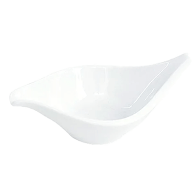 Western tableware deformed bowl gourmet style white porcelain tray-Kinsho Pottery Co., Ltd.