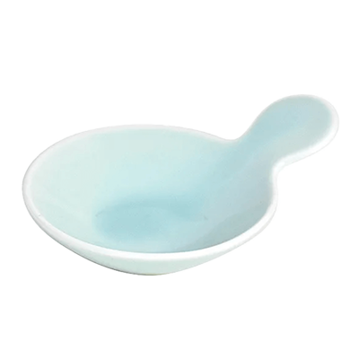 Western tableware deformed bowl gourmet style dip tray celadon-Kinsho Pottery Co., Ltd.