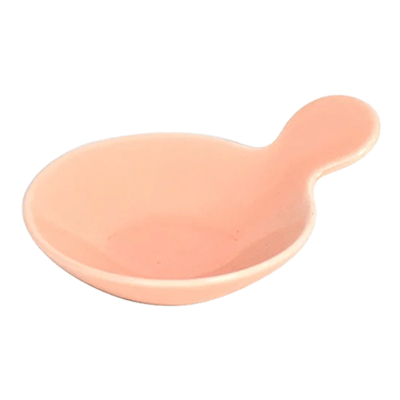 洋食器 変形ボール グルメスタイル ディップトレーピンク-金正陶器株式会社