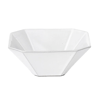 洋食器 変形ボール グルメスタイル デプレホワイト八角ボウル-金正陶器株式会社