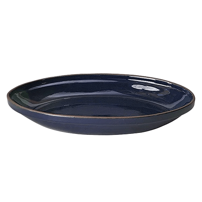 Western tableware ovenware gourmet style navy oval gratin-Kinsho Pottery Co., Ltd.