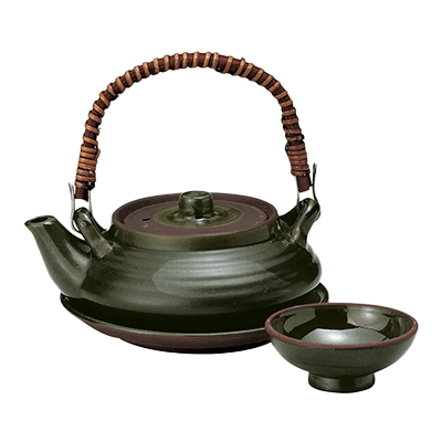 和食器 土瓶むし 織部平型土瓶むし-金正陶器株式会社