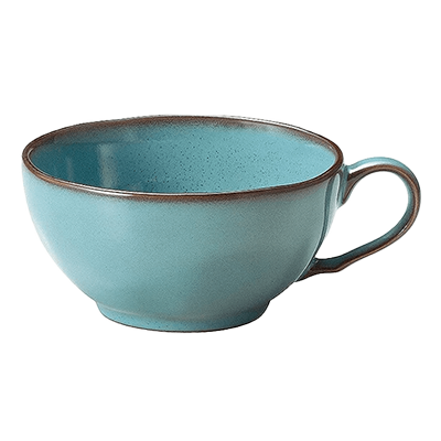洋食器 スープカップ ラフェルム アンティークブルー 片手スープカップ-金正陶器株式会社