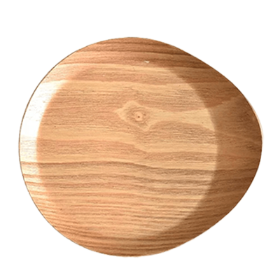 Western tableware cutlery willow wood coaster with ears large-Kinsho Pottery Co., Ltd.