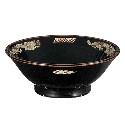 Chinese tableware/Asian tableware Ramen bowl Tenmoku Kinsairyu 7.0 Takadai bowl-Kinsho Pottery Co., Ltd.