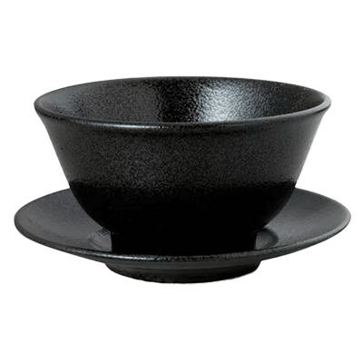 Chinese tableware/Asian tableware Ramen bowl saucer Naruto Kuro 22cm bowl saucer-Kinsho Pottery Co., Ltd.
