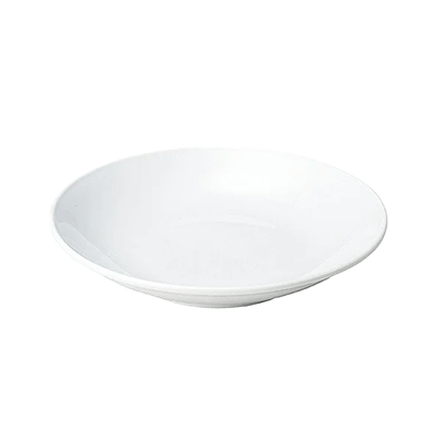 Chinese tableware/Asian tableware Tsukemen plate White Chinese dish Shark fin 7 inch plate-Kinsho Pottery Co., Ltd.