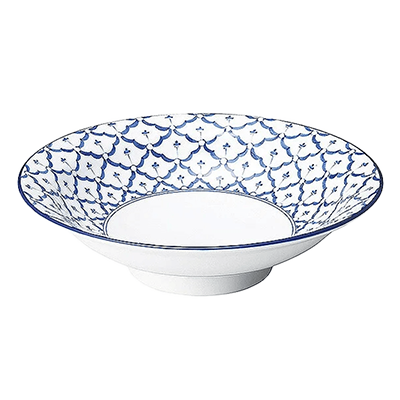 Chinese tableware/Asian tableware Tsukemen plate Chiang Mai More 8.0 round plate-Kinsho Pottery Co., Ltd.