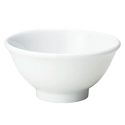 中華食器・アジアン食器 ライス碗 ニューチャイナ 白反4.2碗-金正陶器株式会社