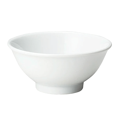 中華食器・アジアン食器 ライス碗 ニューチャイナ 白反4.8碗-金正陶器株式会社