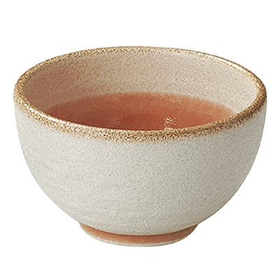 Chinese tableware/Asian tableware Rice bowl Glazed pink stone grain 4.0 bowl-Kinsho Pottery Co., Ltd.