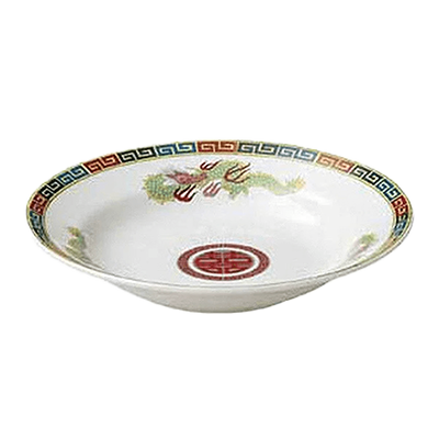 Chinese tableware/Asian tableware Soup bowl Fuchi Kaminarimon Sanryu 8 inch soup-Kinsho Pottery Co., Ltd.