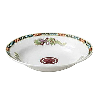 Chinese tableware/Asian tableware Soup bowl Fuchi Kaminarimon Sanryu 9 inch soup-Kinsho Pottery Co., Ltd.