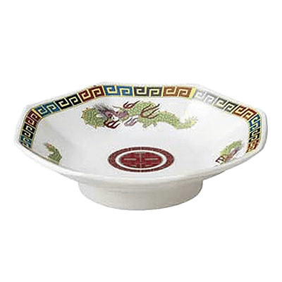 中華食器・アジアン食器 チャーハン皿 渕雷門三竜 八角シューマイ-金正陶器株式会社