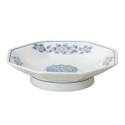 Chinese tableware/Asian tableware Fried rice plate Toho 6.5 octagonal high plate-Kinsho Pottery Co., Ltd.