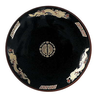 Chinese tableware/Asian tableware large plate Tenmoku Kinsairyu 7.0 plates-Kinsho Pottery Co., Ltd.