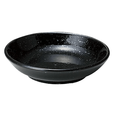 中華食器・アジアン食器 取皿 ニューチャイナ 黒 10cm深皿-金正陶器株式会社
