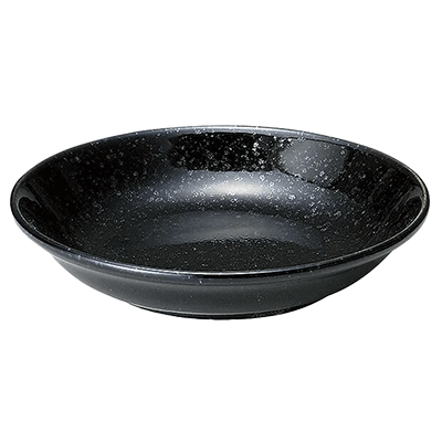 Chinese tableware/Asian tableware serving plate New China black 13cm deep plate-Kinsho Pottery Co., Ltd.