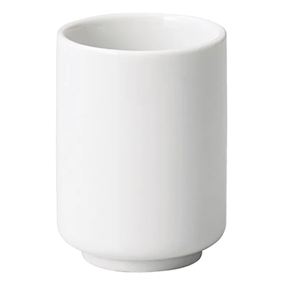 Chinese tableware/Asian tableware Teacup White Chinese Hakukyo style long teacup (small)-Kinsho Pottery Co., Ltd.