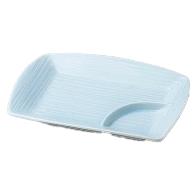 和食器 仕切皿 青白磁 千代口5.0パーティー皿-金正陶器株式会社