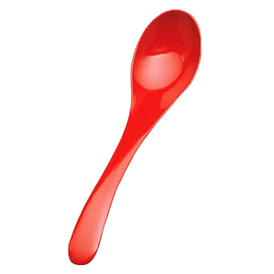 Lacquerware, wood products, hardware, glass, resin Resin cutlery Miyabi Renge Large Vermilion coating-Kinsho Pottery Co., Ltd.