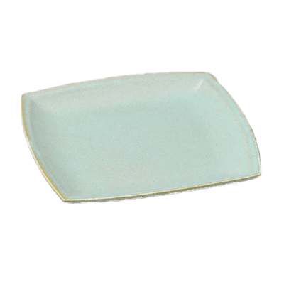 和食器 角中皿 グルメスタイル グリーン窯変マット22cm角皿-金正陶器株式会社