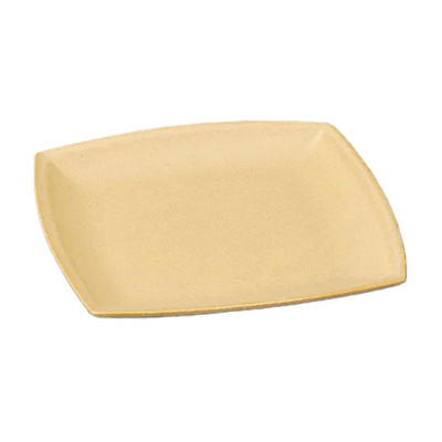 和食器 角中皿 グルメスタイル イエロー窯変マット22cm角皿-金正陶器株式会社